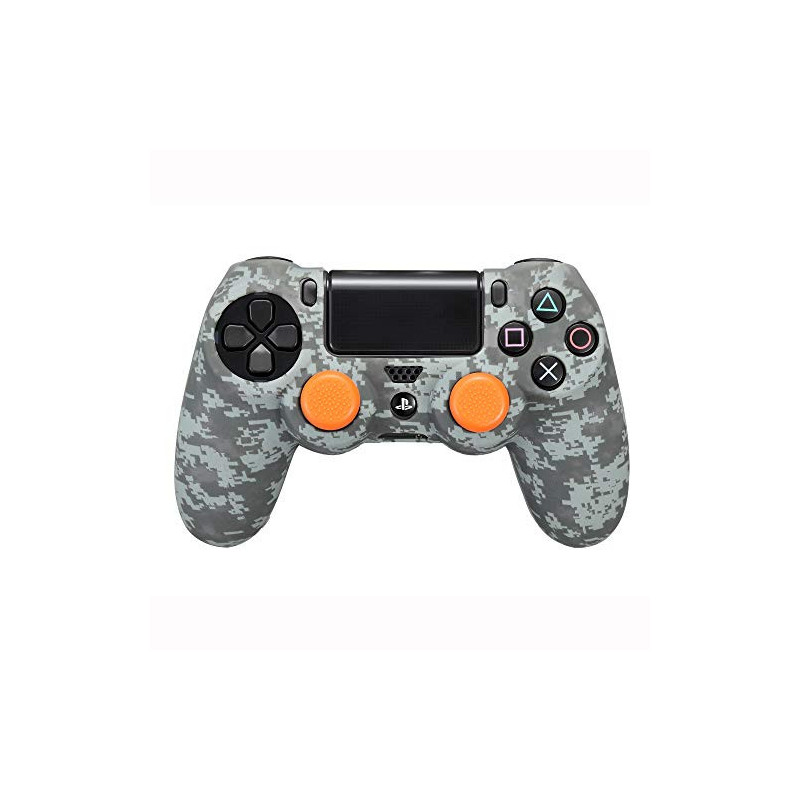 PS4 FUNDA SILICONA + GRIPS - BLACK FUNDA SILICONA + GRIPS