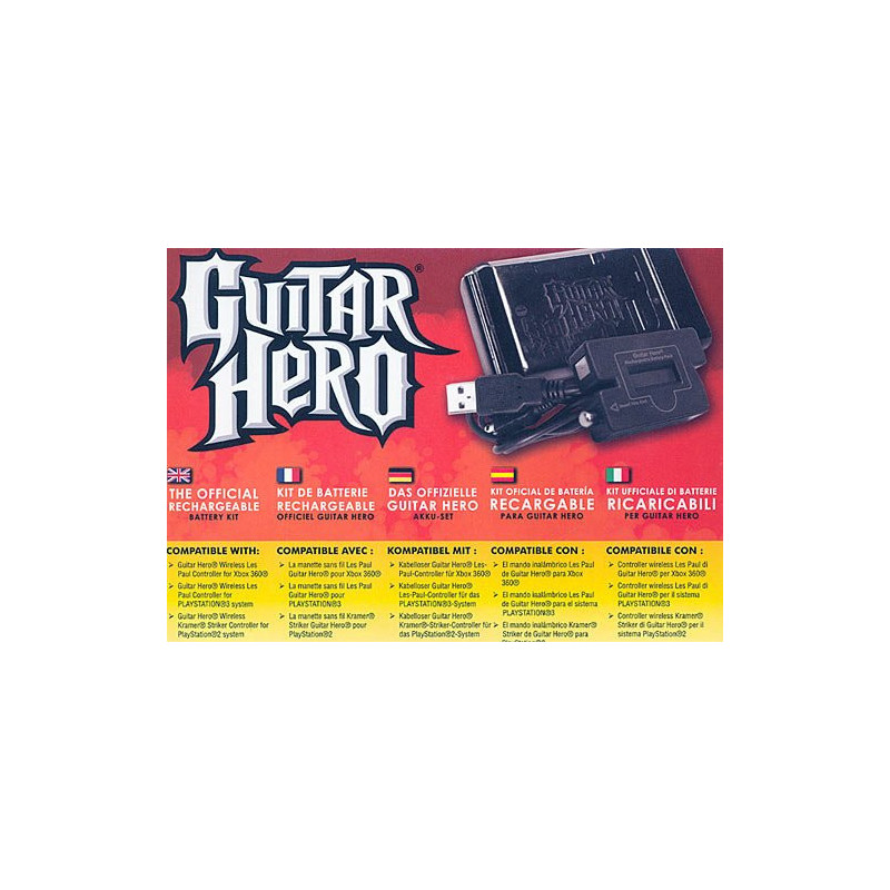 X3 BATERIA RECARGABLE GUITAR HERO (MULT. - BATERIA RECARGABLE GUITAR HERO (MULT.)