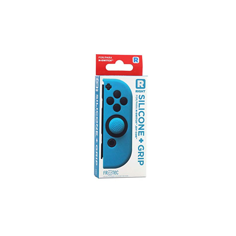 SW FUNDA SILICONA JOYCON + GRIP AZUL DERECHO