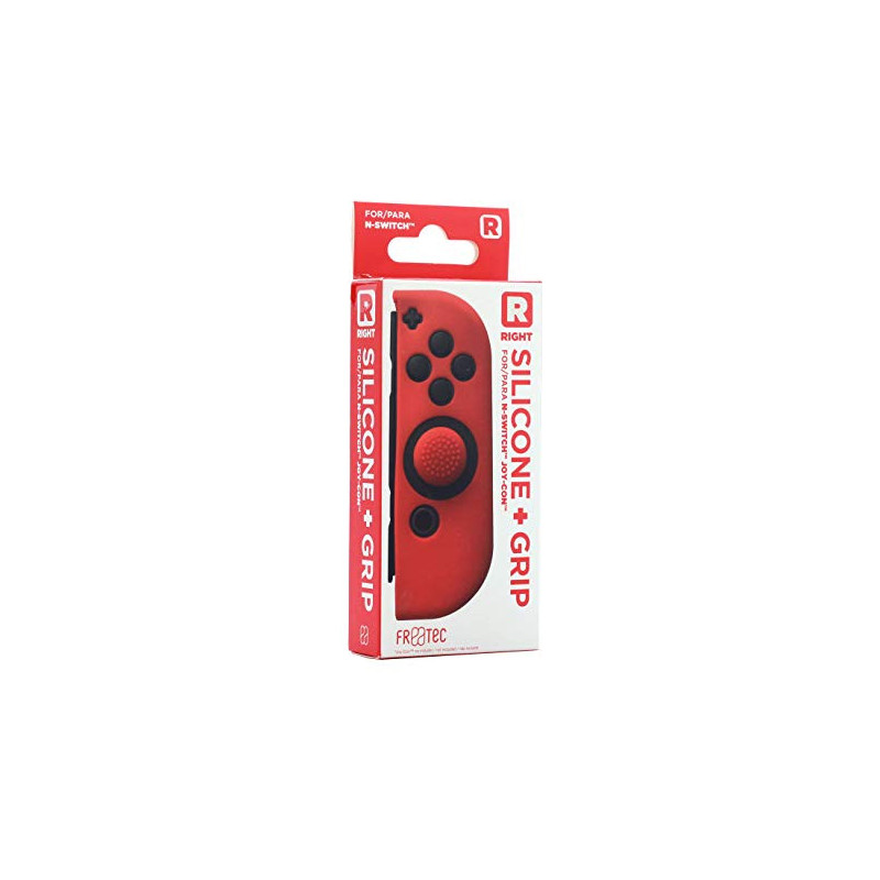 SW FUNDA SILICONA JOY-CON + GRIPS ROJO