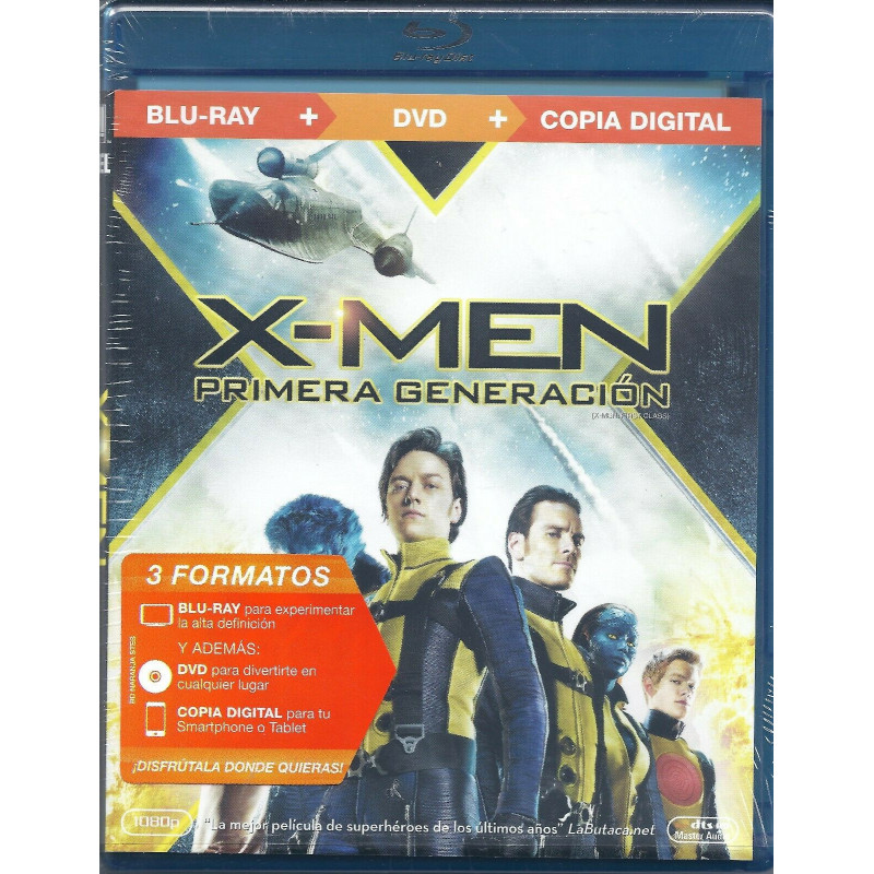 BR X-MEN PRIMERA GENERACION + DVD - X-MEN PRIMERA GENERACION