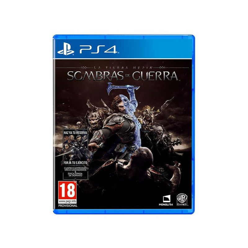 PS4 LA TIERRA MEDIA SOMBRAS DE GUERRA