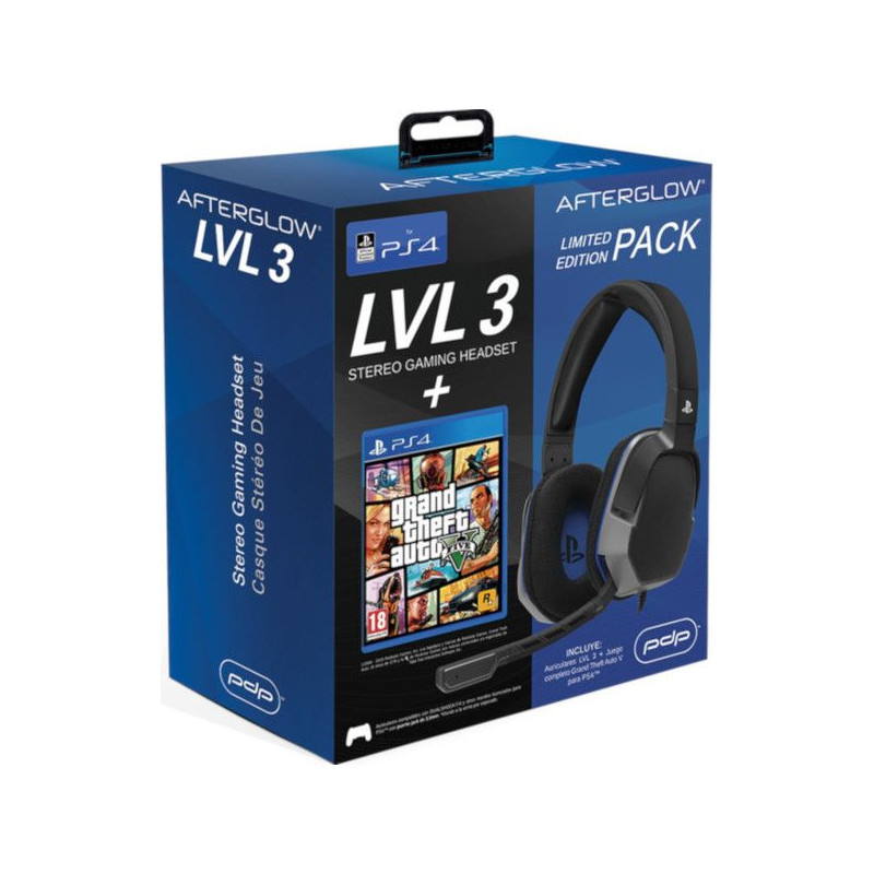 PS4 AURICULARES LVL 3 + GTA V