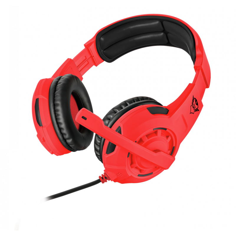 PS4 HEADSET TRUST SPECTRA NEON RED - NEON RED HEADSET TRUST SPECTRA
