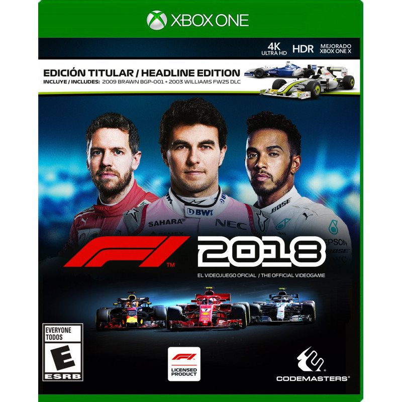 XONE FORMULA 1 2018 HEADLINE EDITION