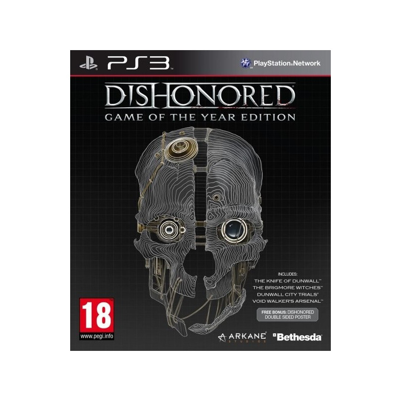 PS3 DISHONORED GOTY