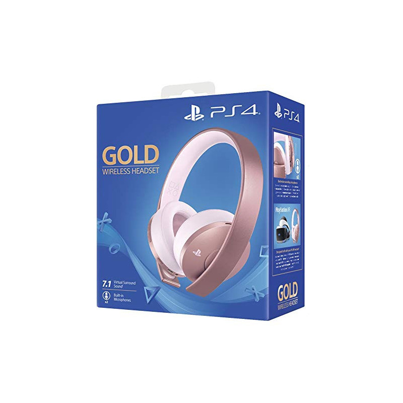 PS4 HEADSET OFICIAL SONY ROSE GOLD WIREL - HEADSET OFICIAL SONY ROSE GOLD WIRELESS