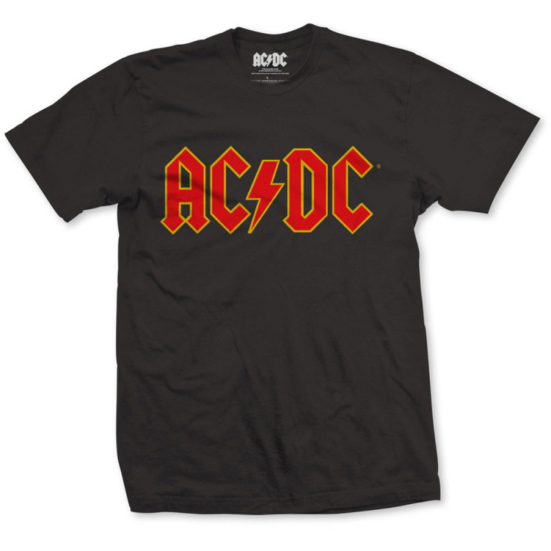 CAMISETA AC/DC L RED LOGO HOMBRE - AC/DC L RED LOGO HOMBRE