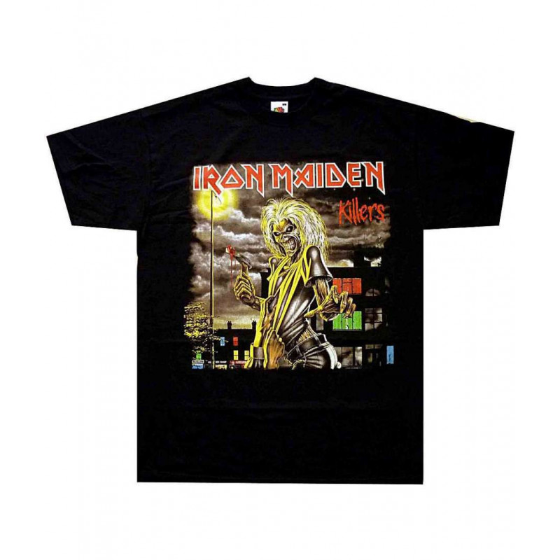 CAMISETA IRON MAIDEN KILLERS VERT LOGO - IRON MAIDEN KILLERS VERT LOGO L