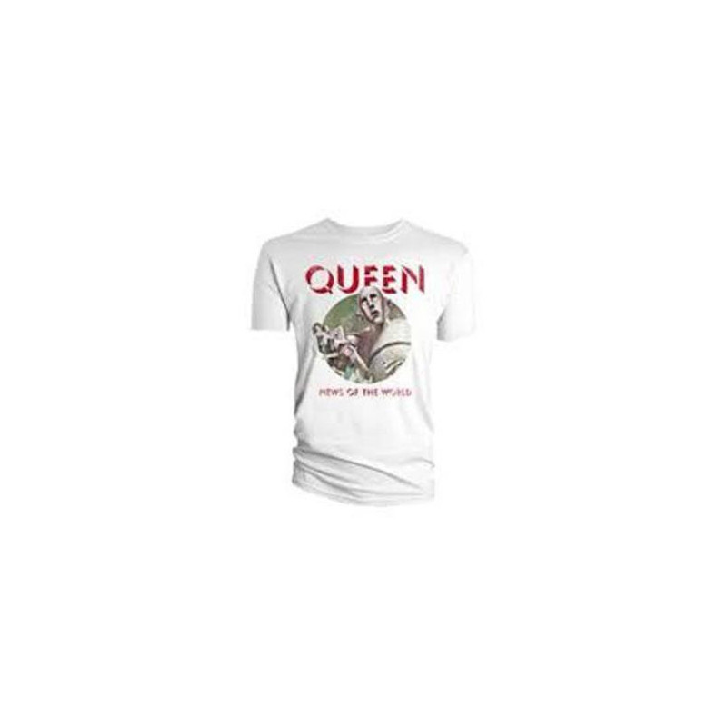 CAMISETA QUEEN NEWS OF THE WORLD WHT - QUEEN NEWS OF THE WORLD WHT