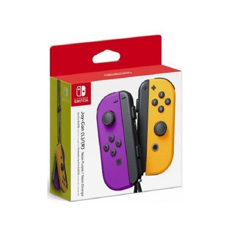 SW MANDO JOY-CON DOBLE MORADO NARANJA NE - MORADO NARAJA NEON MANDO JOY-CON DOBLE