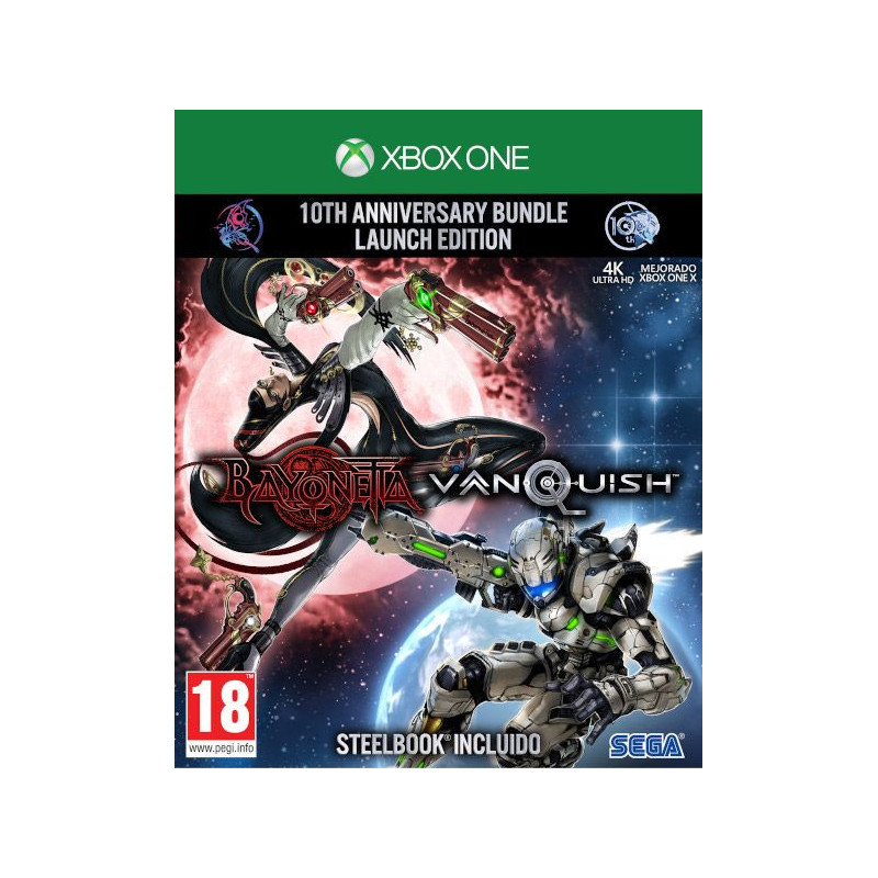 XONE BAYONETTA & VANQUISH 10th ANNIVERSARY BUNDLE LAUNCH EDITION. STEELBOOK INCLUIDO