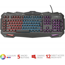 PC TECLADO MEMBRANA GAMING GXT 840 - GXT 840 - TECLADO MEMBRANA