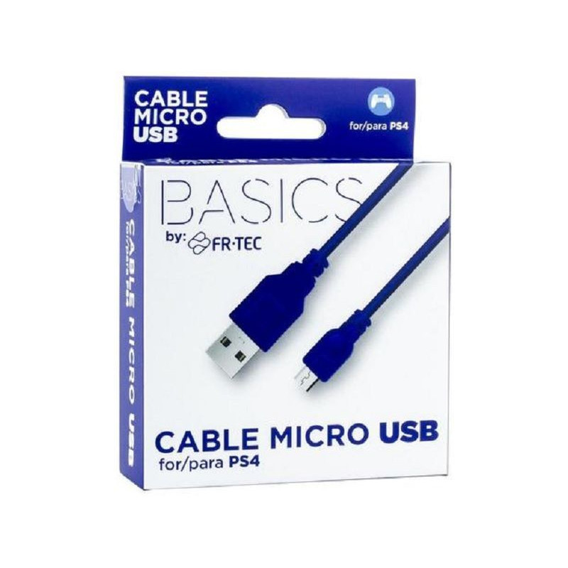 PS4 CABLE CARGA MANDO BLUE FR-TEC