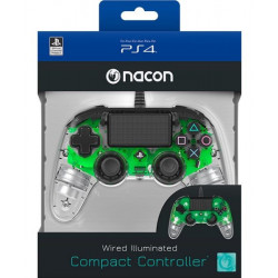 PS4 MANDO CON CABLE NACON TRANSPARENTE V - MANDO CON CABLE NACON TRANSPARENTE VERDE