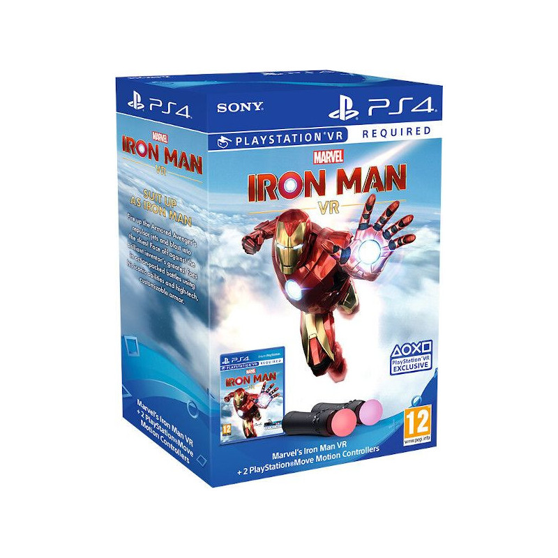 PS4 MARVEL IRON MAN (VR) + 2 MOVE MOTION CONTROLLERS