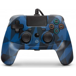 PS4 MANDO CON CABLE SNAKEBYTE CAMUFLAJE AZUL