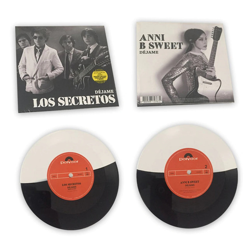 LOS SECRETOS  - ANNI B SWEET - DÉJAME (EDICIÓN LIMITADA BLANCO Y NEGRO) (LP-VINILO 7'')