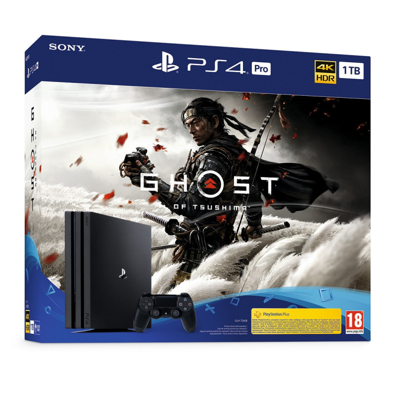 PS4-PRO CONSOLA 1TB. + GHOST OF TSUSHIMA