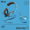 PC AURICULARES-RATON-ALFOMBRILLA GXT790-SB SPECTRA NEON BLUE TRUST