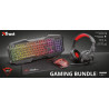 PC PACK GAMER GXT1180RW TRUST (TECLADO + RATÓN + HEADSET + ALFOMBRILLA)L