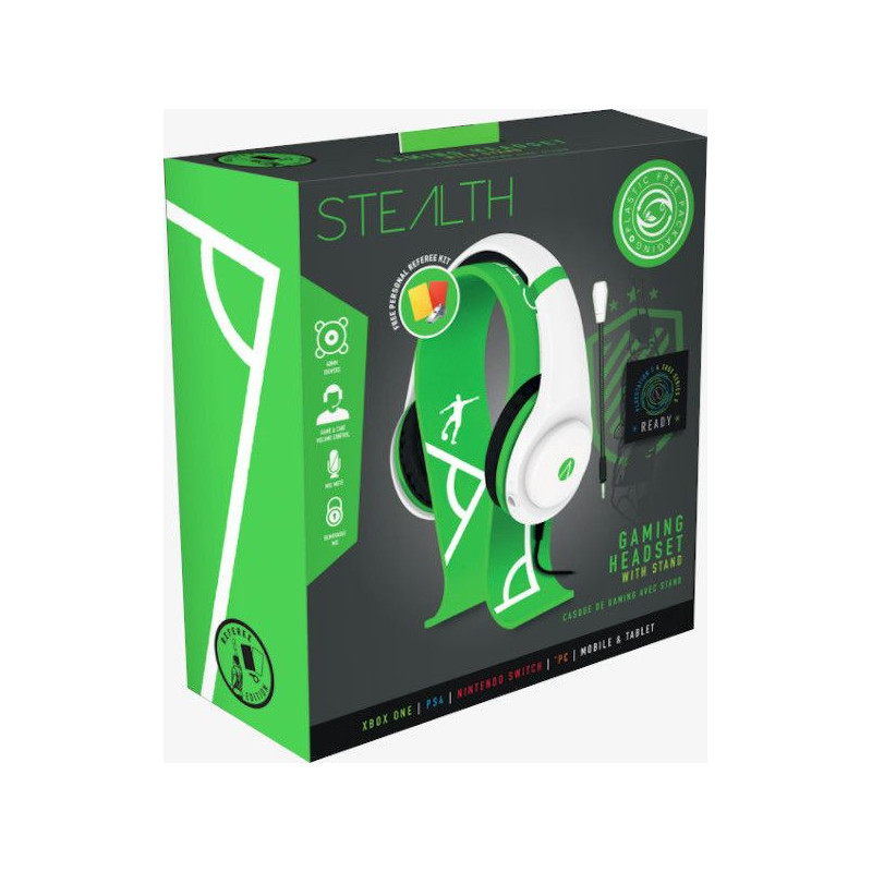 PS4 AURICULARES VERDE & BLANCO REFEREE EDITION STEALTH