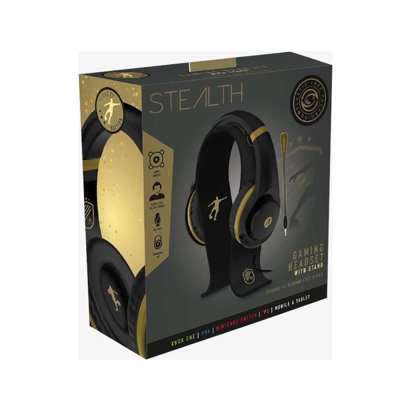 PS4 AURICULARES ORO & NEGRO EDITION STEALTH