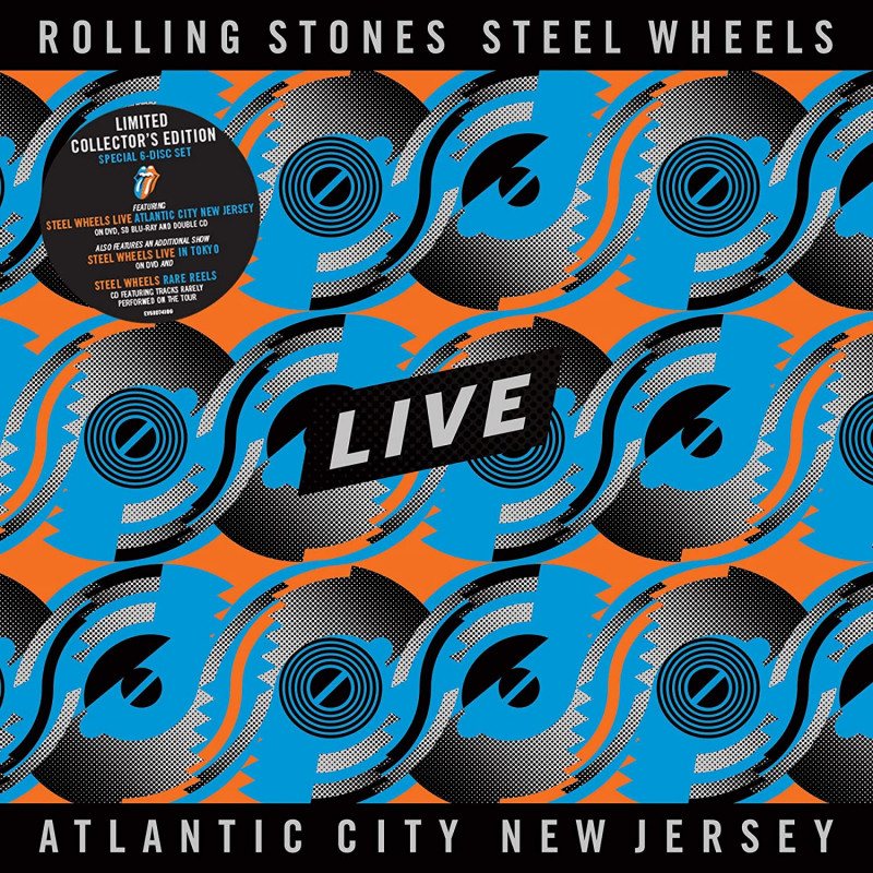 THE ROLLING STONES - STEEL WHEELS LIVE (3 CD + 2 DVD+ BLU-RAY)