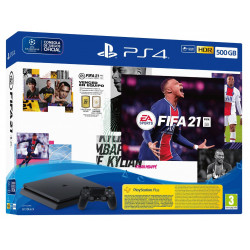 PS4 CONSOLA SLIM 500 GB + FIFA 21 + PLAYSTATION PLUS SUSCRIPCION 15 DIAS
