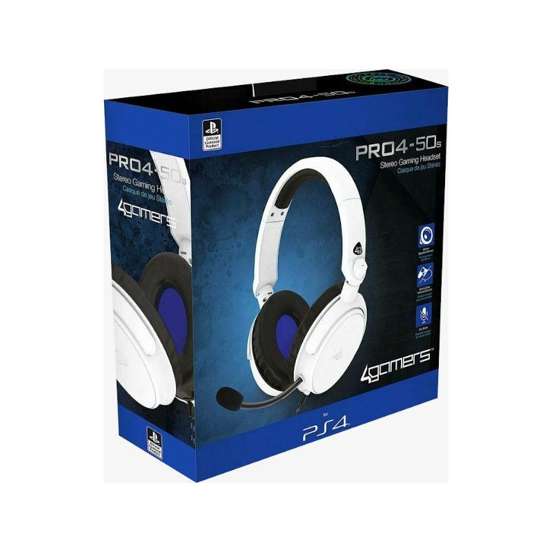 PS4 AURICULARES PRO4-50S BLANCO 4GAMERS