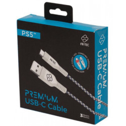 PS5 CABLE CARGA MANDO 3.M PREMIUM FR-TEC