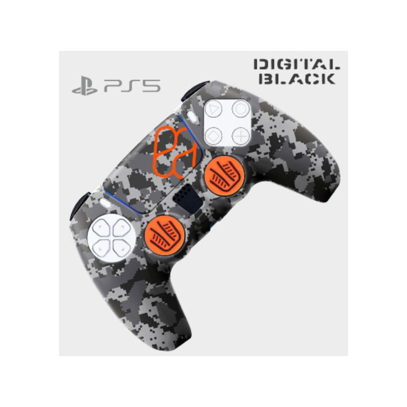 PS5 FUNDA SILICONA + GRIPS CAMO FR-TEC