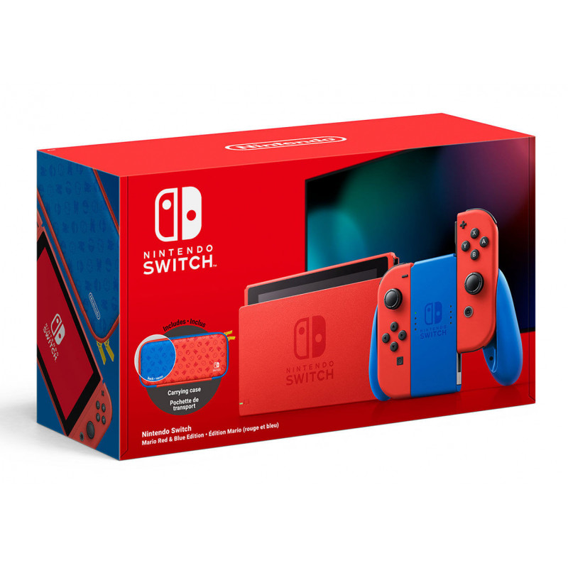 SW CONSOLA NINTENDO SWITCH ROJO/AZUL EDICION MARIO LIMITADA