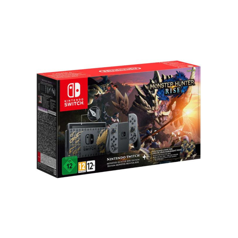 SW CONSOLA NINTENDO SWITCH NEW GRIS MONSTER HUNTER RISE ED. LIMITADA