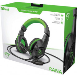 XONE AURICULARES NEGRO/VERDE RANA TRUST