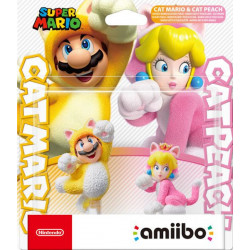 AMIIBO FIGURA MARIO FELINO Y PEACH FELINA (PACK 2 EN 1)