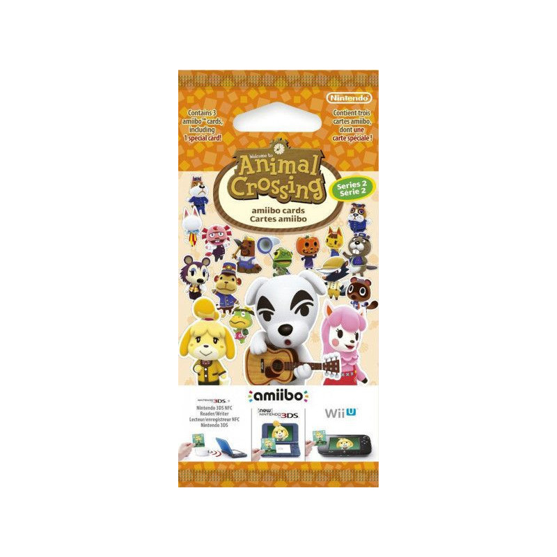 AMIIBO PACK 3 TARJETAS AMIIBO ANIMAL CROSSING (SERIE 2)