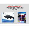 PS4 PACK CONSOLA SLIM 500GB + FIFA 21