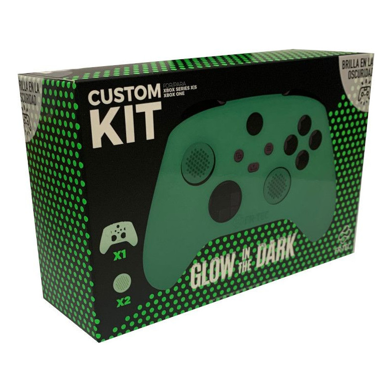 XS FUNDA SILICONA + GRIPS GLOW DARK FR-TEC