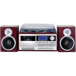 TOCADISCOS TREVI TT 1070E RADIO BT MADERA SISTEMA MICRO HI-FI