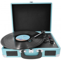 TOCADISCOS PRIXTON VC40 AZUL CONVERTIDOR