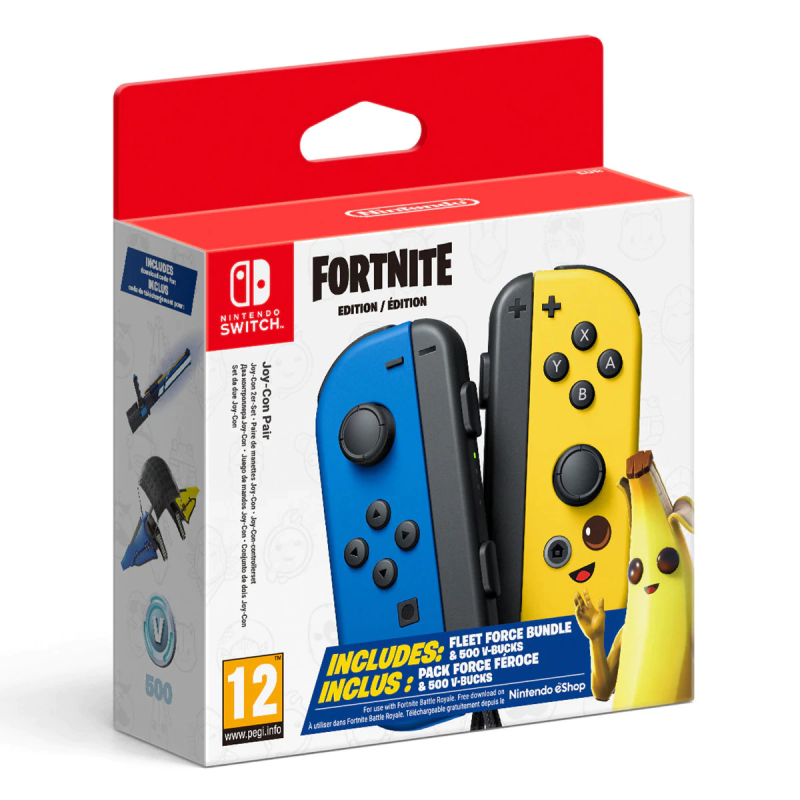 SW MANDO JOY-CON DOBLE AZUL AMARILLO ED. FORTNITE