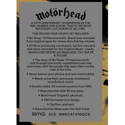 MOTÖRHEAD - NO SLEEP 'TIL HAMMERSMITH (40TH ANNIVERSARY) (4 CD) BOX