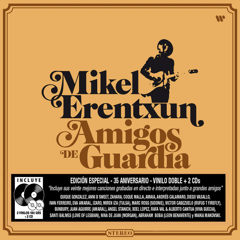 MIKEL ERENTXUN - AMIGOS DE GUARDIA (2 LP-VINILO + 2 CD)