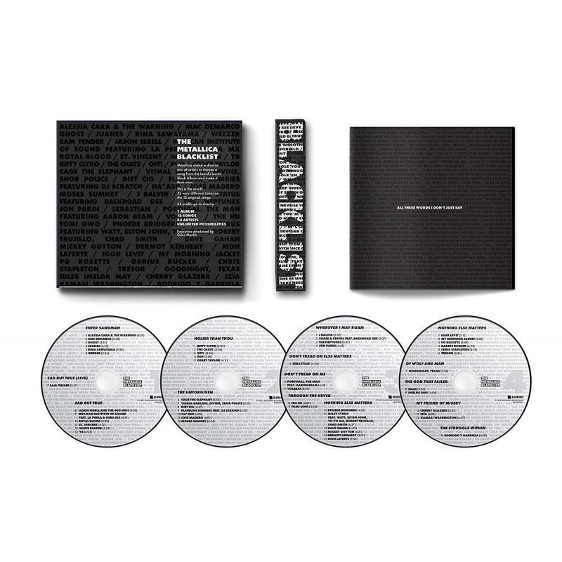 VARIOS - THE METALLICA BLACKLIST (4 CD)