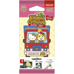 AMIIBO PACK 6 TARJETAS AMIIBO ANIMAL CROSSING NEW LEAF (HELLO KITTY) (SERIE 5)