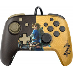 SW MANDO PRO CON CABLE ZELDA BREATH OF THE WILD NEGRO/ORO FACEOFF PDP