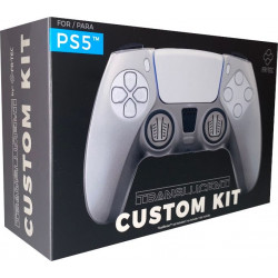 PS5 FUNDA SILICONA + GRIPS TRANSPARENTE FR-TEC