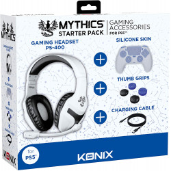 PS5 AURICULARES STARTER PACK: AURICULAR + GRIPS + CABLE KONIX