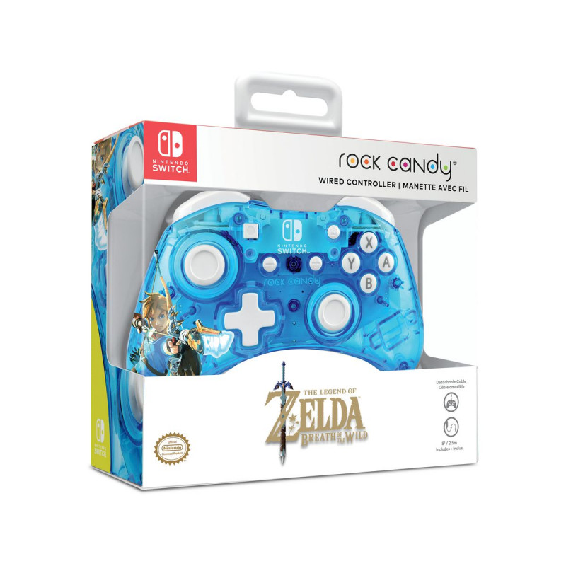 SW MANDO PRO CON CABLE  ZELDA BREATH OF THE WILD BLUE ROCK CANDY